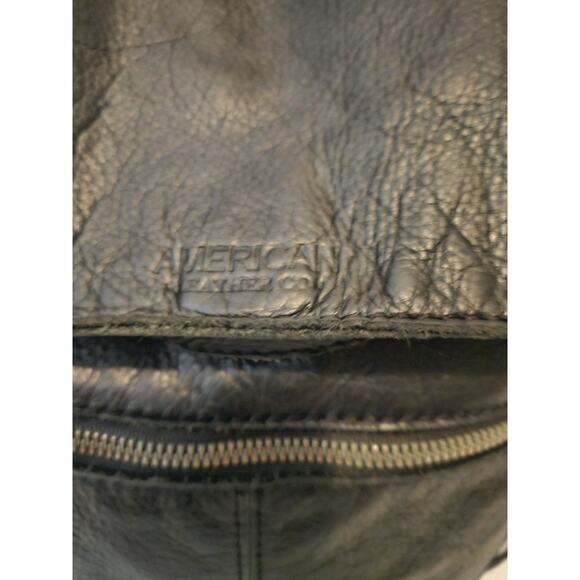 American Leather Co. Liberty Backpack Black Soft Leather *read 10x11x4 main image 8